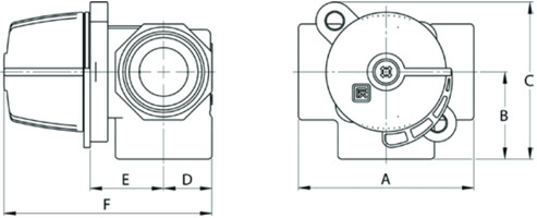 3 T ventiil - seguventiil (kolmiksegisti), messing, LK Armatur 840 ThermoMix® 2.0