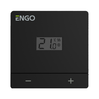 Wired Thermostat, 24V, black